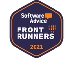 Software Advice Front Runners 2021 badge